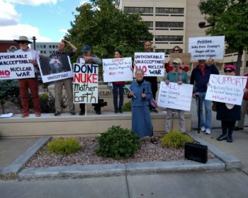 1000 petition signatures submitted to support the "Restricting the First Use of Nuclear Weapons Act."