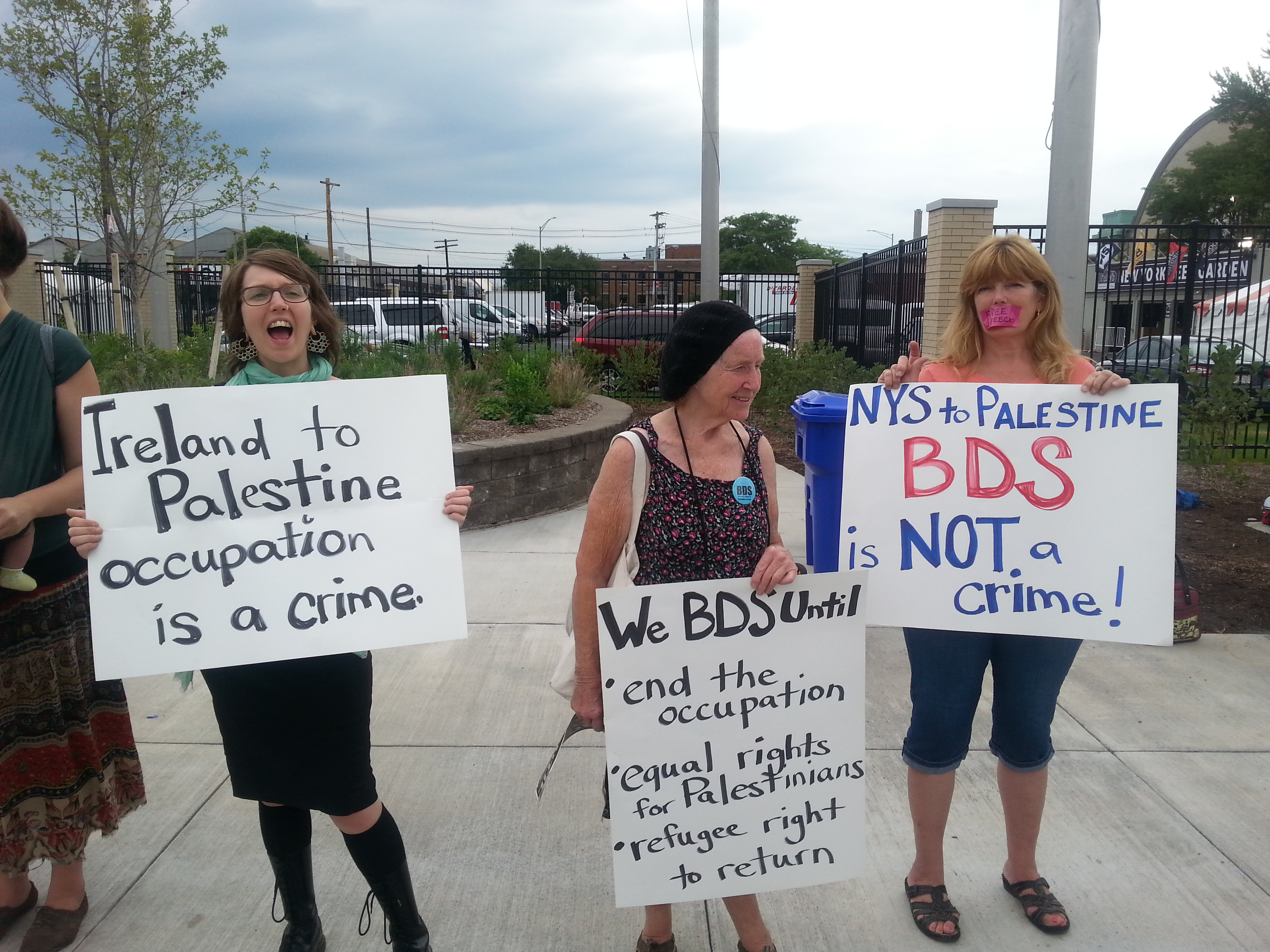 Cuomo's BDS blacklist protest in Syracuse 