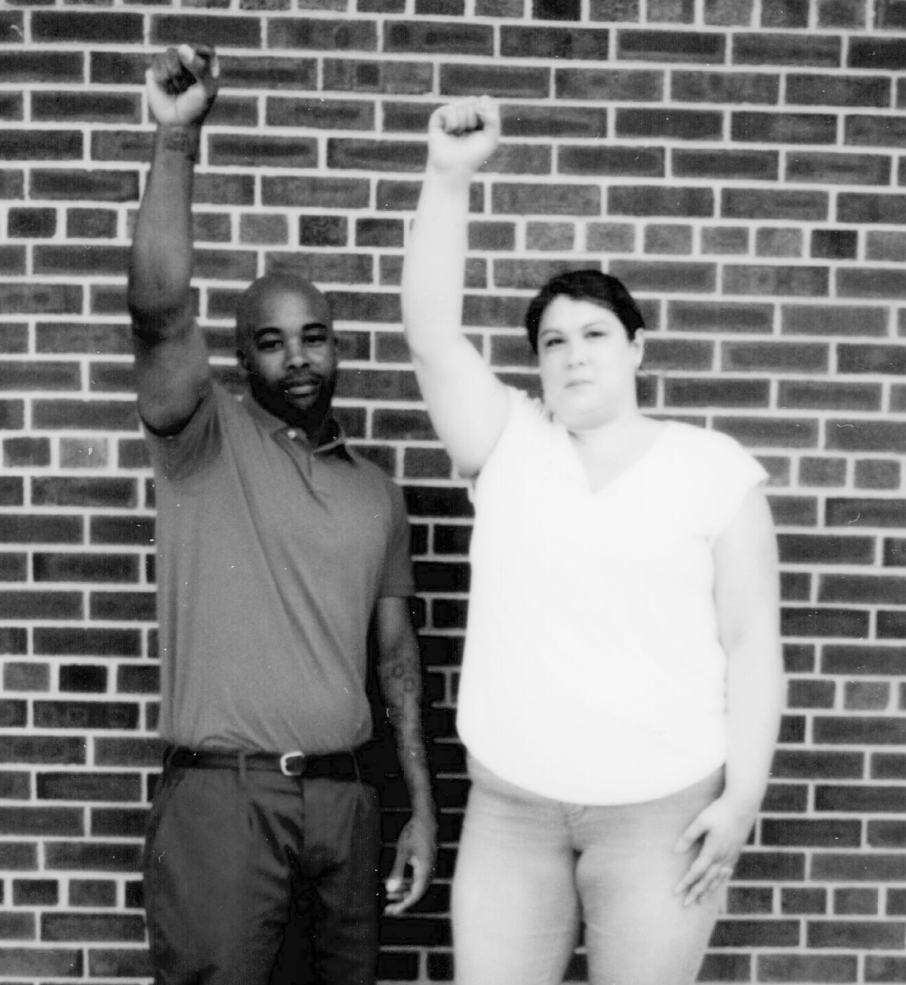 Derek with friend and Syracuse activist Emily Napier.