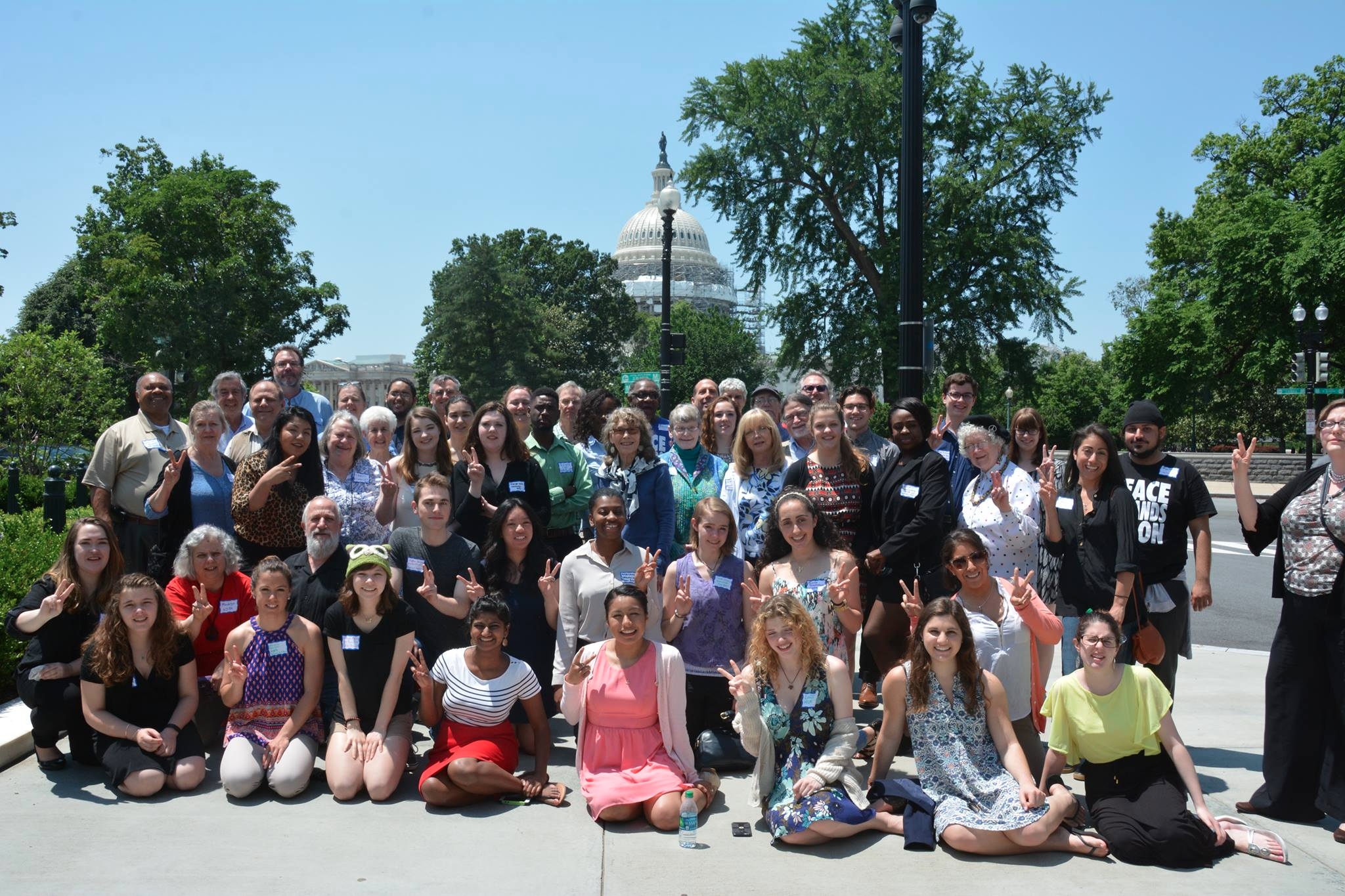 Peace Action members and student organizers gathered at the Peace Action nationa